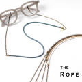THE ROPE ザ・ロープ グラスコード ワックスコットン 蝋引き メタルチェーン 細め 丸紐 メガネコード 日本製 おしゃれ
