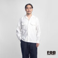 FOB FACTORY FOBファクトリー F3514 ラフィコットン オープンカラーシャツ 日本製 メンズ