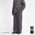 LAOTOUR ロートル 麻100％ リネンキャンバス ダブルニー イージーワイドパンツ セットアップ対応 メンズ