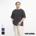 MONT KEMMEL モンケメル ピグメント 半袖 ソリッドバスクシャツ ボートネックTシャツ メンズ