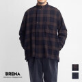 BRENA ブレナ ウールフランネル タータンチェック ホスピタルシャツジャケット 日本製 メンズ