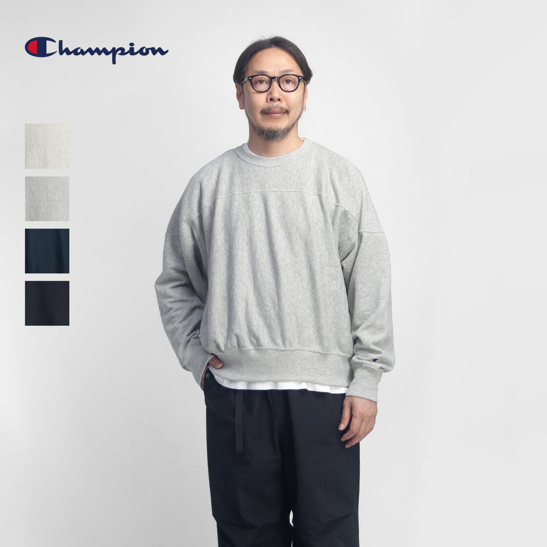 Champion チャンピオン リバースウィーブ フットボールヨーク 裏毛 スウェットシャツ メンズ
