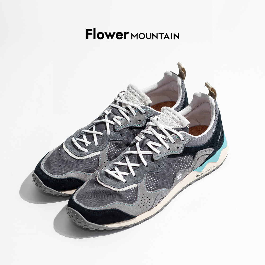 Flower MOUNTAIN フラワーマウンテン PUERH プーアル スニーカー BLACK FM122007 メンズ