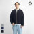 Upscape Audience オーディエンス ストレッチストライプ中綿キルト ノーカラージップアップジャケット 日本製 メンズ
