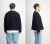 Upscape Audience オーディエンス ストレッチストライプ中綿キルト ノーカラージップアップジャケット 日本製 メンズ