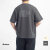 amne アンヌ コピーバンド バックプリントTシャツ メンズ
