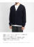 JOHN SMEDLEY ジョンスメドレー S4712 コットン×ウール パネルコンビ Ｖネックニットカーディガン 24G シーアイランドコットン メンズ