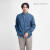 MANUAL ALPHABET マニュアルアルファベット デニムシャツ NAVY Bulging Fit ボタンダウン ルーズフィット 日本製 メンズ