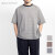 MANUAL ALPHABET マニュアルアルファベット メクラジマ ミニボーダー ワイドTシャツ 日本製 メンズ