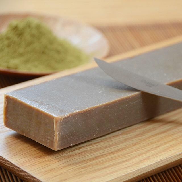 洗顔・全身洗えます！【バータイプ 緑茶石鹸】無添加石鹸本舗 お肌に