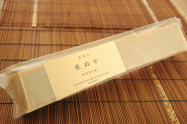 バータイプ 釜焚き 米ぬか石鹸