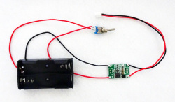 MK-505B　乾電池２本で5V/200mA出力！電池ボックスとスイッチ付きDC/DCコンバータ完成品