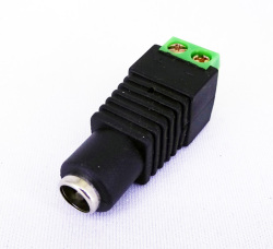 MSC-110　電線を経由してACアダプタの出力を利用できる！ターミナルブロック付きＤＣジャックアダプタ