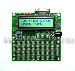 PIC-P18-LCD すぐに使える！液晶表示、LED、汎用スイッチ、RS232C付き18ピンPICマイコン開発ボード完成品