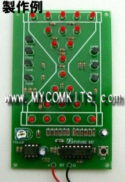 MK-611-BUILT ゲームやお店の 飾りに使える！光る砂時計？LED22個の電子砂時計キッ ト完成品