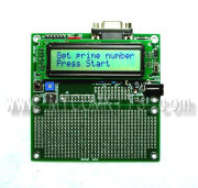 PIC-P18-LCD すぐに使える！液晶表示、LED、汎用スイッチ、RS232C付き18ピンPICマイコン開発ボード完成品