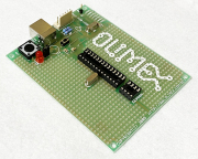 PIC-P28-USB　28ピンUSB-PIC対応　周辺回路付きマイコンボード（ICSP/ICDコネクタ付き）