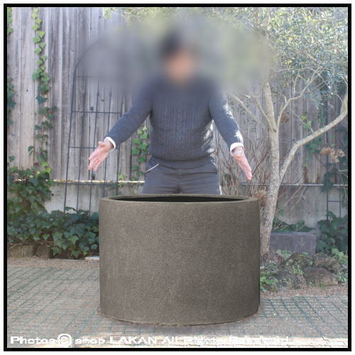 軽量植木鉢 素朴 自然 風合い プラスター