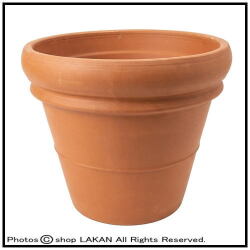 素焼き 陶器鉢 リムポット 輸入植木鉢