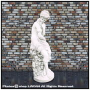 ガーデニング 洋風庭園にはピッタリのイタリア石造ヴィーナス像 乙女像