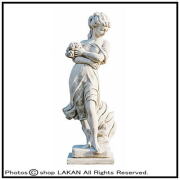 ガーデニング 洋風庭園にはピッタリのイタリア石造ヴィーナス像 乙女像