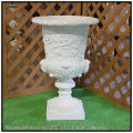 大型プランター　モニュメント　輸入クラシック植木鉢　洋風庭園　彫像　石造花鉢　ガーデンオブジェ　