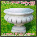 石造 クリサンテモ花鉢 広口 カップ型