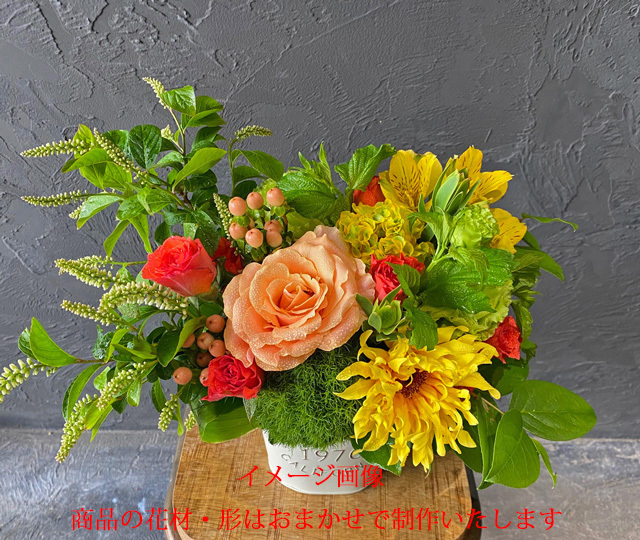 オーバル&トールアレンジメント