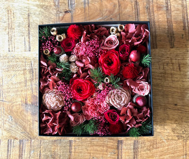 プリザーブドフラワーボックスアレンジメントA 札幌花スタイル