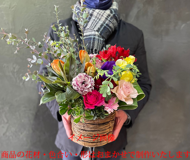 【お花おまかせ】季節のおまかせアレンジメント～elegant～