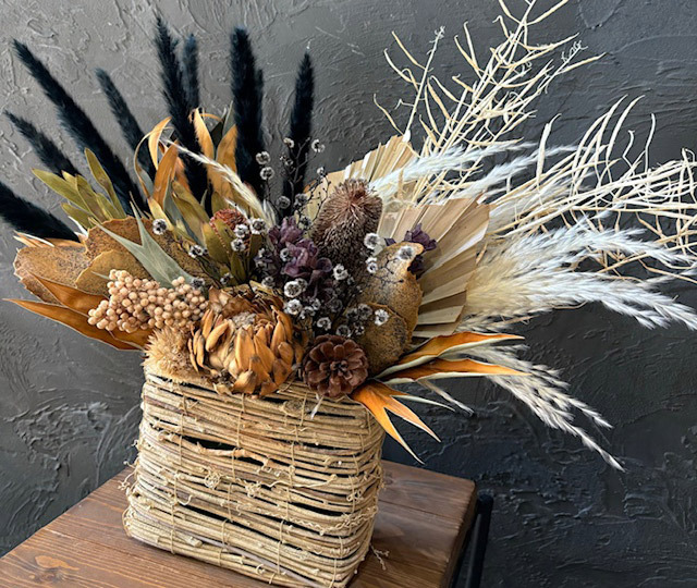 ドライフラワーアレンジメントB 札幌花スタイル 明道香風園