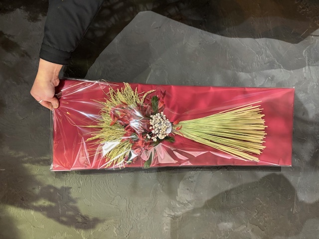 お正月】稲穂の正月飾り 札幌花スタイル 明道香風園