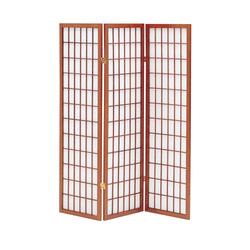 【45%OFF!送料無料! 和風衝立3連ひかり】和風パーティション（高さ1500mm）ブラウン（JP-和風衝立3連ひかり）■JP-3BR