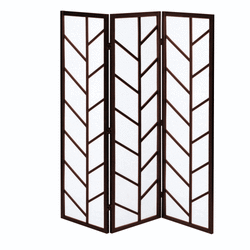 【49%OFF!送料無料! 衝立3連】和風パーティション（高さ1500mm）ブラウン■JP-Y300-3BR