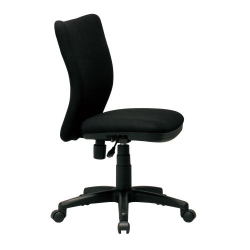 【送料無料！！】【オフィスチェア】ロッキング調整機能付き布張りOAチェア(ブラック)■K-922BK