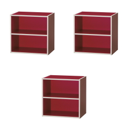 【送料無料!】【コロンシリーズ3個セット】連結可能なカラフル収納ボックス棚付(ピンク)3個セット■CBT-001PKx3set