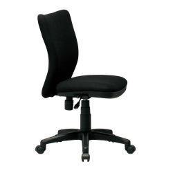 【送料無料！！】【オフィスチェア】ロッキング調整機能付き布張りOAチェア(ブラック)■K-922BK