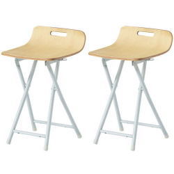 【送料無料！39%OFF！】【ply folding chair 2脚セット】おしゃれなウッド調折り畳みチェア(ナチュラル)■PFC-PY05NAX2SET