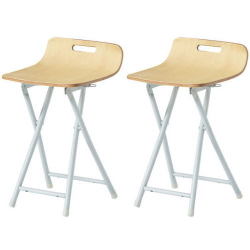 【送料無料！39%OFF！】【ply folding chair 2脚セット】おしゃれなウッド調折り畳みチェア(ナチュラル)■PFC-PY05NAX2SET