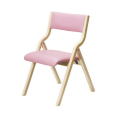 【送料無料！！】木製フレーム折り畳みホームチェア(ピンク)■FC-470PPK