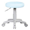 【送料無料！！】【ワークスツール】作業用セカンドチェアとして最適な丸イス（合皮ライトブルー）■HP-330LGLB