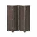 【53%OFF!送料無料! 衝立4連】ブラインド式開閉幕のホームパーティション（高さ1720mm）ブラウン■JP-LB4BR