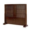 【53%OFF!送料無料! 和風衝立】天然木使用の衝立(幅1200×高さ1010mm)ブラウン■JP-T1200