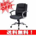 【60%OFF!送料無料!】本革＆メタルフレームのローバック　レザーチェア■SNC-L10K