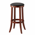 【46%OFF!送料無料!】【カウンタースツール/椅子】天然木脚と合皮座面の高級感あるバースツール(中)■W380×D380×H670mm■WKC-67