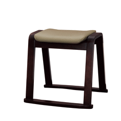 【41%OFF!送料無料! 木製スツール】スタッキング可能な和風スツール（合皮ベージュ）■W-406PBE