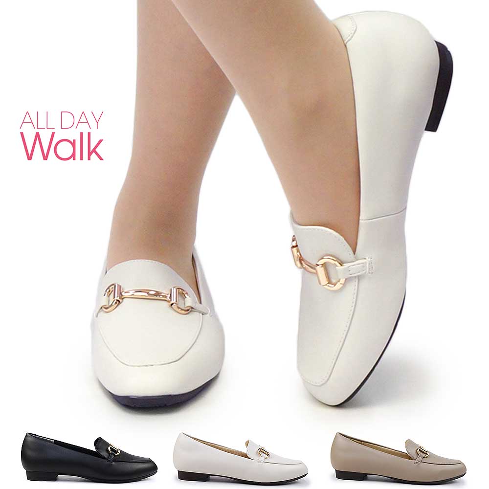 オールデイウォーク レディース パンプス ALD 318 歩きやすい 痛くない カジュアル ローヒール ALL DAY Walk