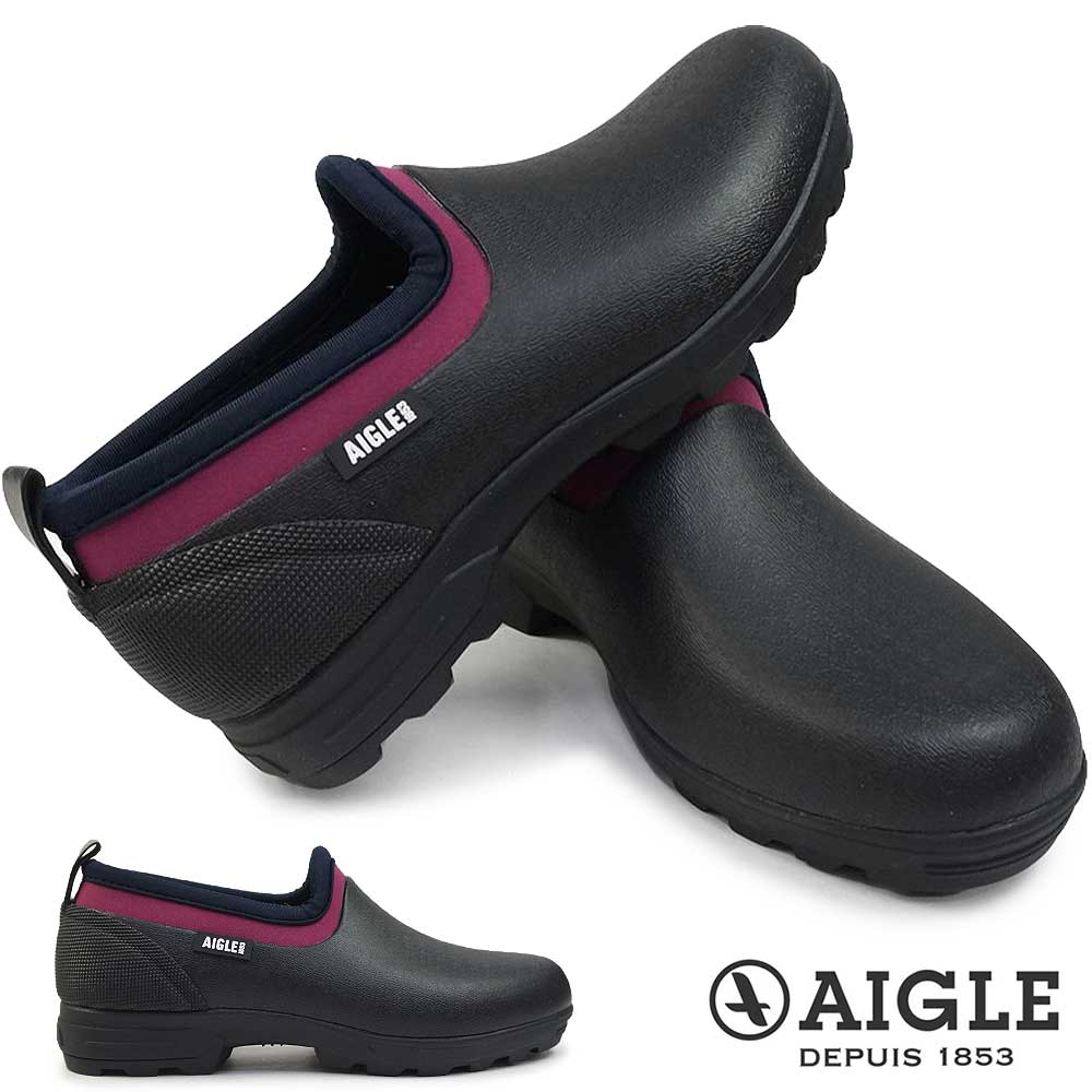 ギフト不可 エーグル レインシューズ レディース ZZFNB53 レスフォー2 クロッグ 防水 長靴 ラバーシューズ AIGLE LESSFOR 2