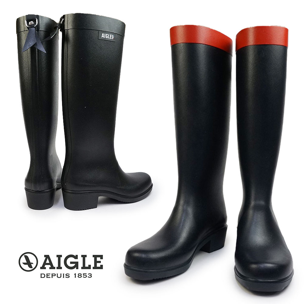【ウィンターセール】エーグル 防水 長靴 レディース ZZFNB66 ミリカ ラバーブーツ ロング AIGLE MYRICA