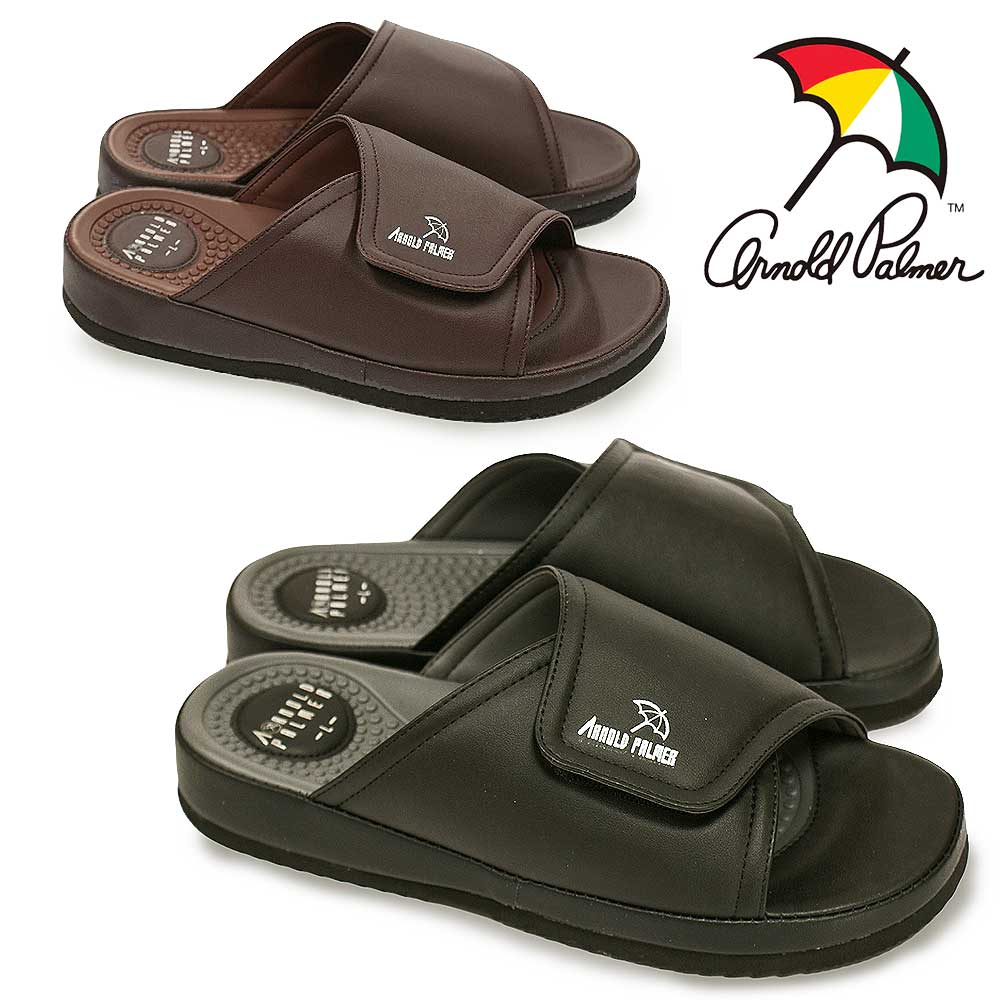 【ブラックフライデー】アーノルドパーマー メンズ サンダル AP2301 コンフォート 甲回り調整OK ベルクロ Arnold Palmer